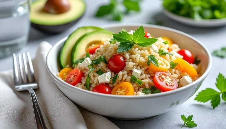 découvrez une délicieuse salade de riz originale qui ravira vos invités ! cette recette savoureuse allie des ingrédients frais et colorés pour une présentation attrayante et un goût inoubliable. parfaite pour vos repas d'été ou vos occasions spéciales.
